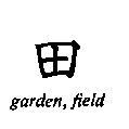 Chinese character for garden