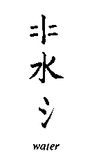 Chinese character for water